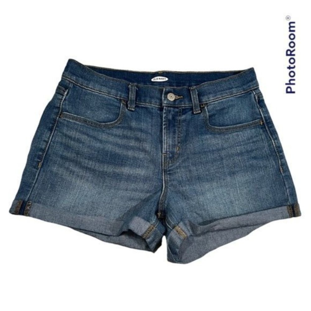 Old navy shorts medium wash cuffed hem size 4